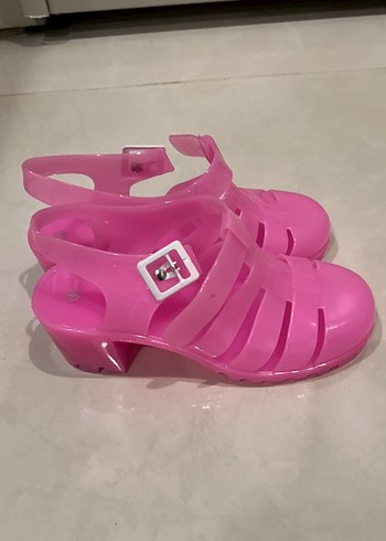 Pembe Tokalı Kız Sandalet - Görsel 2