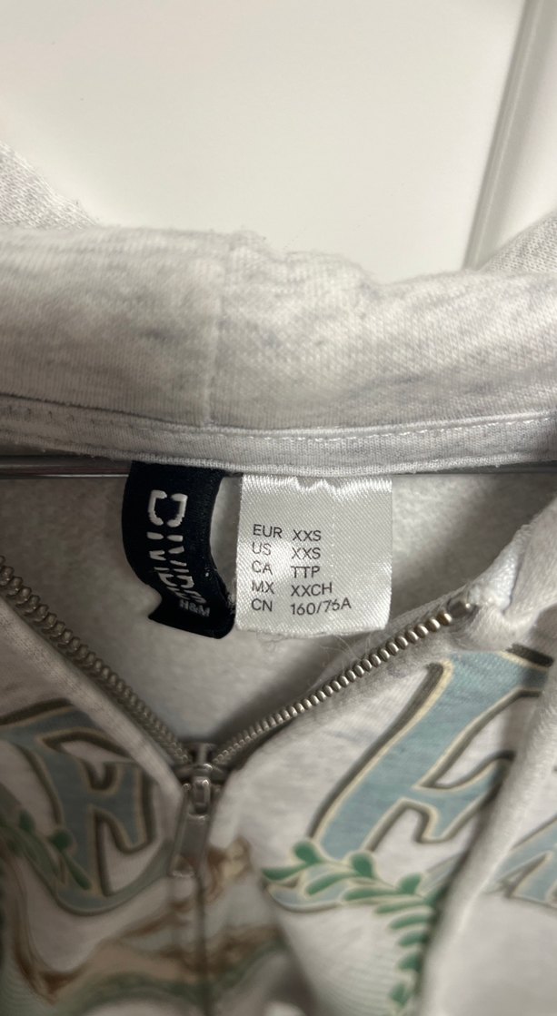 Gri Kapüşonlu Fermuarlı Sweatshirt - Görsel 3