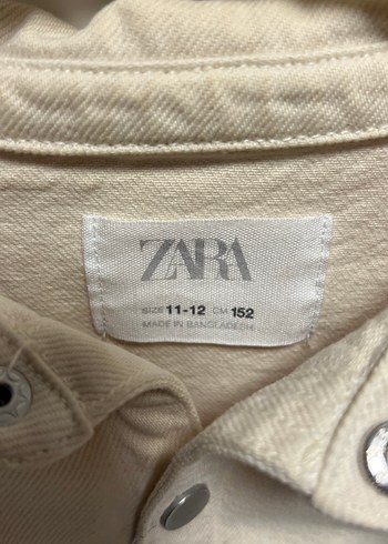 Bej Nakışlı Uzun Kollu Jean Gömlek - Görsel 3