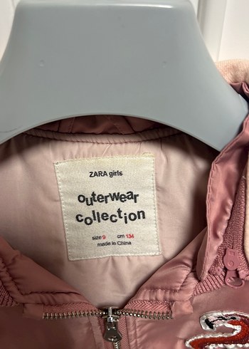 Pembe Fermuarlı Kız Çocuk Ceket - Görsel 3