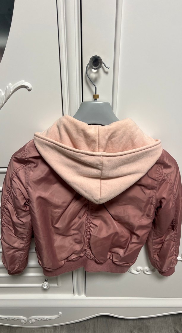 Pembe Fermuarlı Kız Çocuk Ceket - Görsel 2