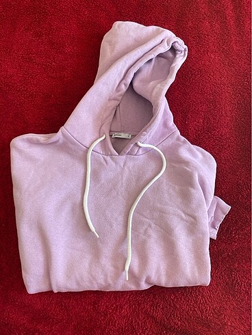 Oversize crop lila sweat