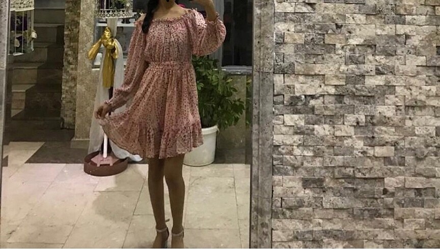 Şifon elbise - Görsel 2