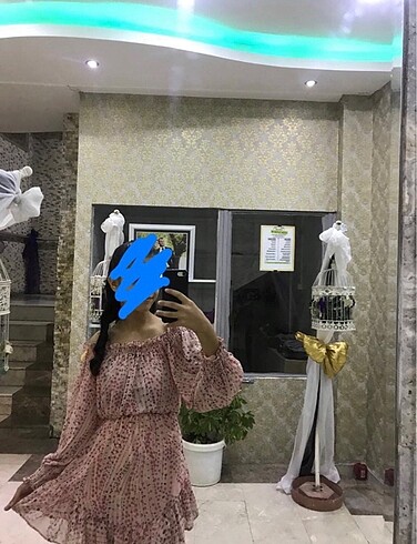 Şifon elbise - Görsel 3