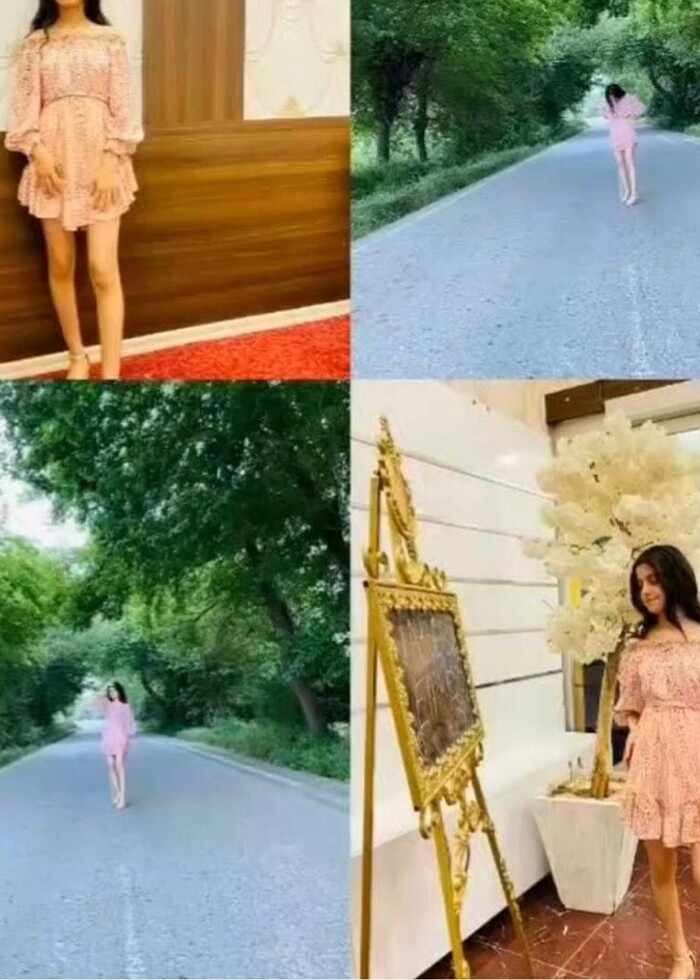 Şifon elbise - Görsel 4