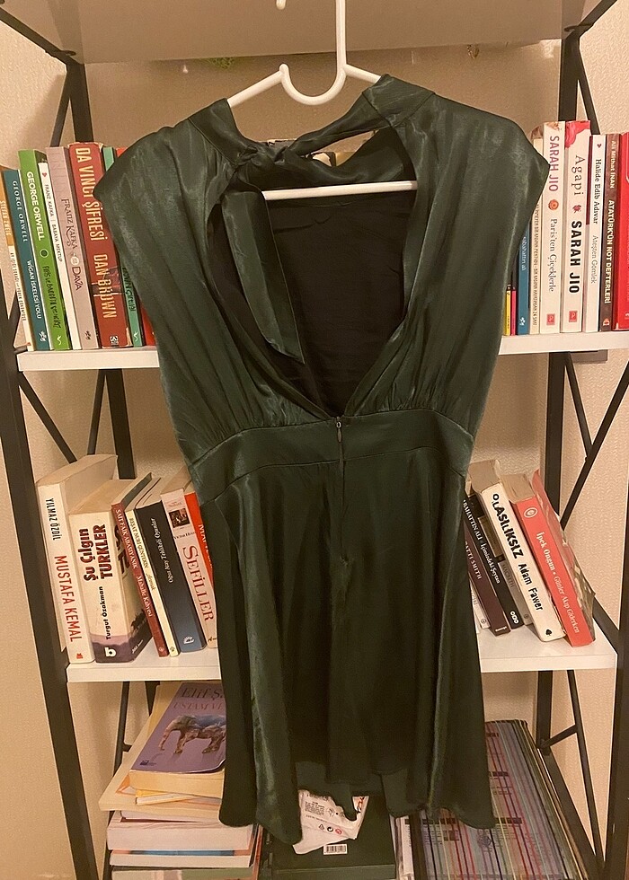 BSL fashion mini saten elbise - Görsel 5