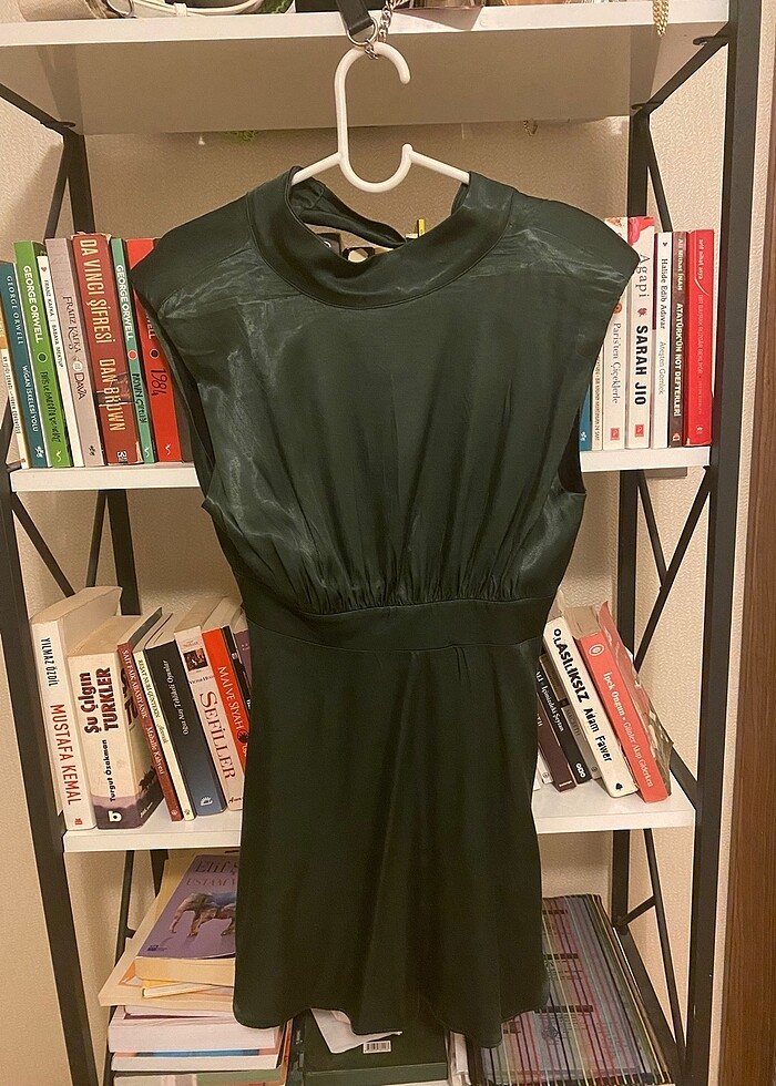 BSL fashion mini saten elbise - Görsel 4