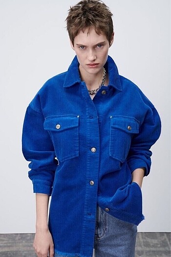 Zara Zara Kadife Oversize Ceket