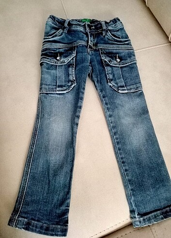 6 Yaş Beden lacivert Renk Benetton çocuk kot pantolon