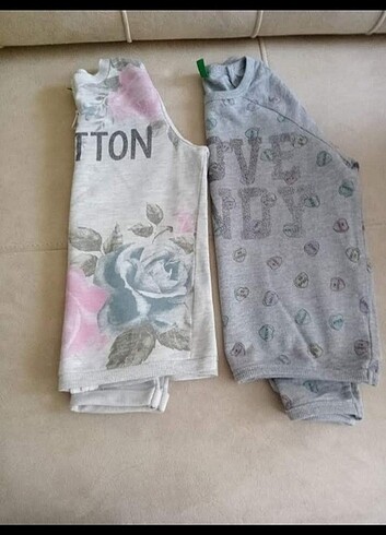 Benetton çocuk hırkası ve tişört