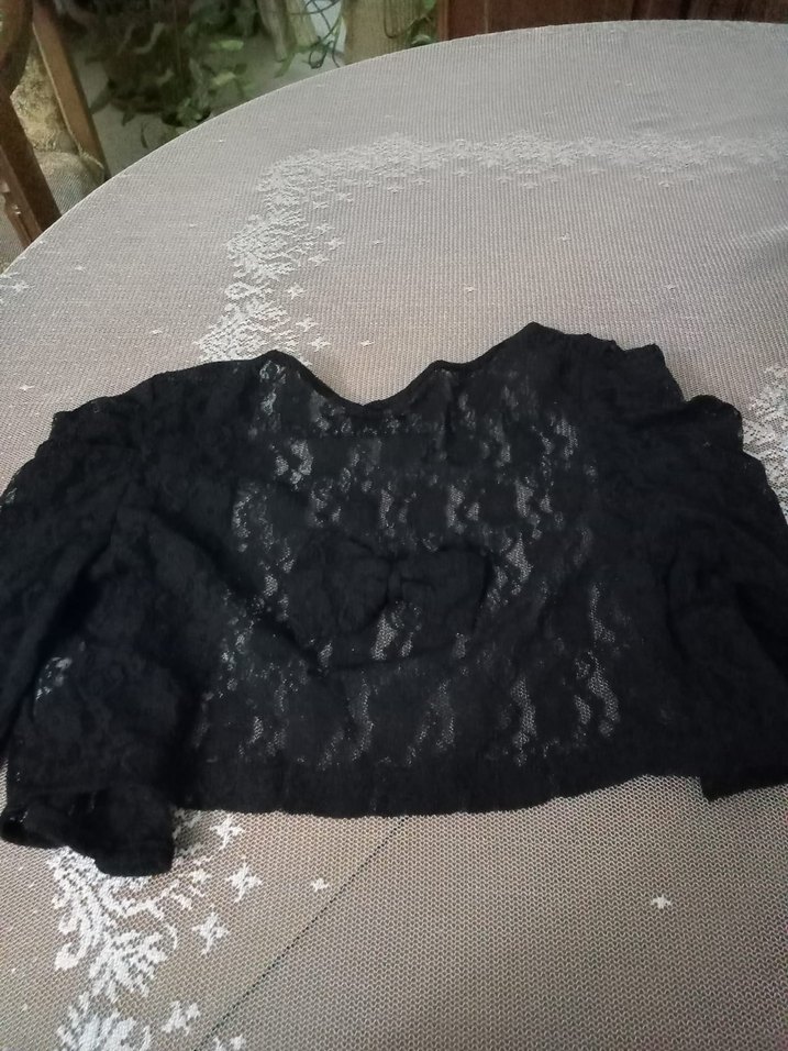 Siyah Dantel V Yakalı Bolero s beden sıfır ürün - Görsel 2
