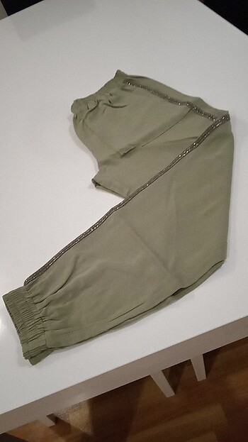 xs Beden haki Renk Yazlık bayan pantolon Zara