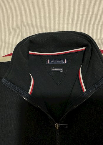 Tommy Hilfiger Lacivert Fermuarlı Sweatshirt - Görsel 2