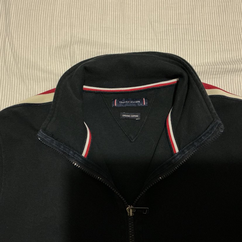 Tommy Hilfiger Lacivert Fermuarlı Sweatshirt - Görsel 2