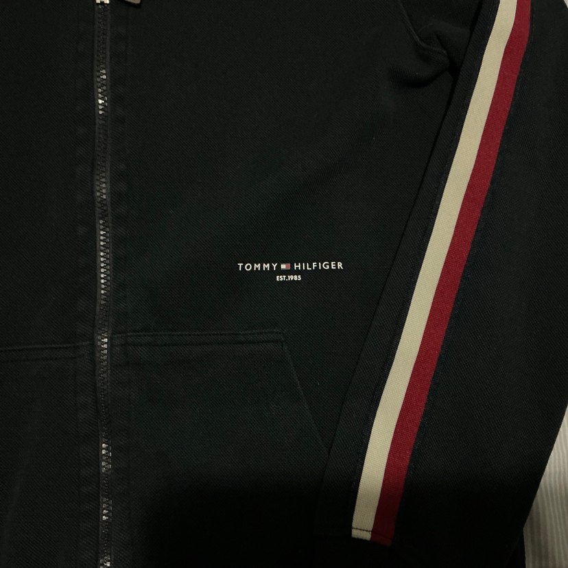 Tommy Hilfiger Lacivert Fermuarlı Sweatshirt - Görsel 3