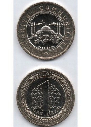  Koleksiyonluk paralar Cezayir100Dinar,1Alman Markı,Ayasofya 1 TL