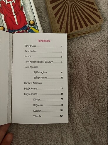  Beden Renk Tarot kartı