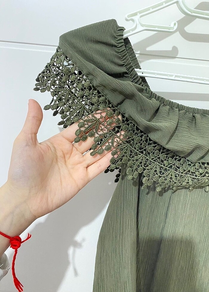 Düşük omuz bluz - Görsel 2