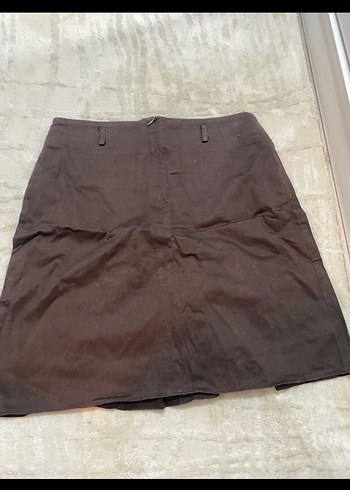 Kahverengi Kemerli Mini etek - Görsel 2