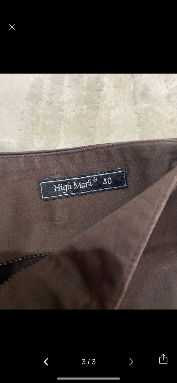 Kahverengi Kemerli Mini etek - Görsel 3