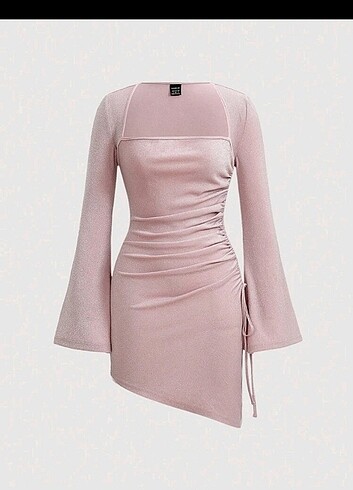SHEIN pembe parıltılı elbise