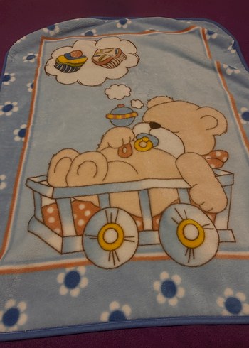 Renkli Baskılı Mink Çocuk Battaniyesi - Görsel 3