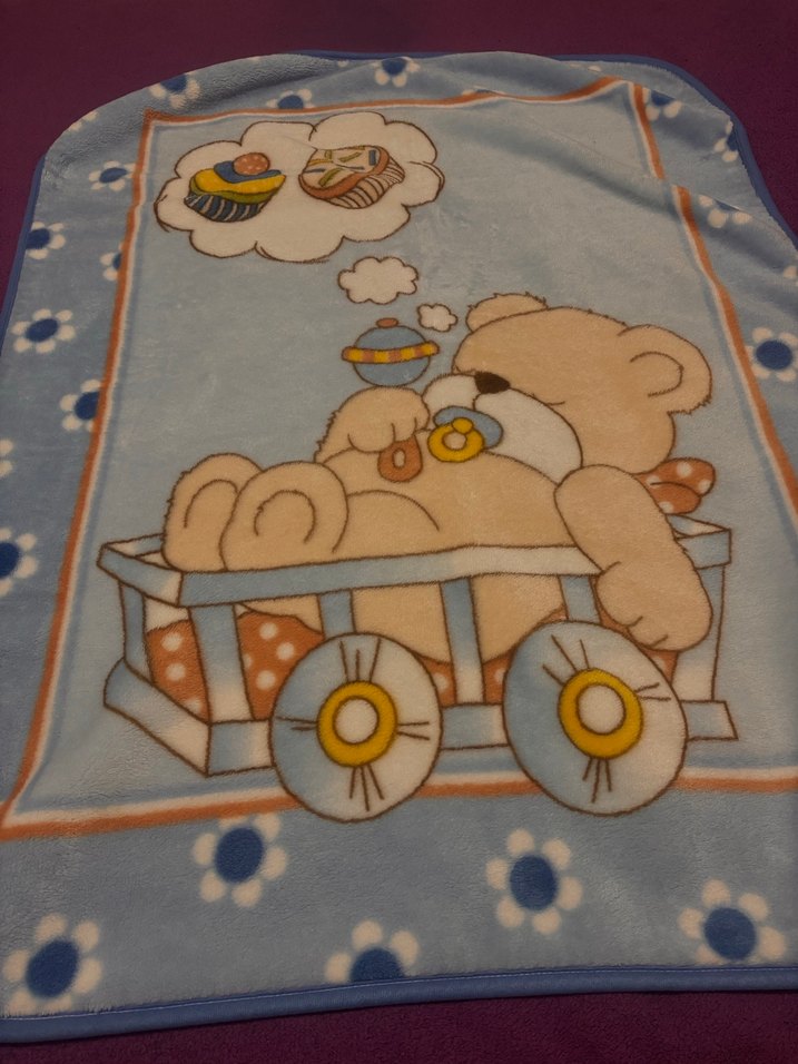 Renkli Baskılı Mink Çocuk Battaniyesi - Görsel 3