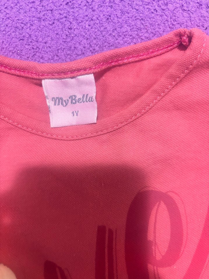 Pembe Kız Çocuk Fırfırlı Elbise - Görsel 2