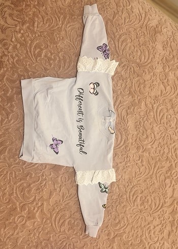 Dantel Detaylı Mor Bebek Kız Takımı - Görsel 3