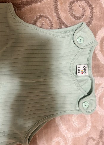 Kız Çocuk Su Yeşili Dantel Detaylı Tulum - Görsel 2