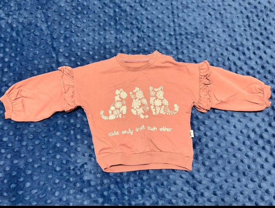 Pembe Kedi Baskılı Bebek Kız Takımı - Görsel 5