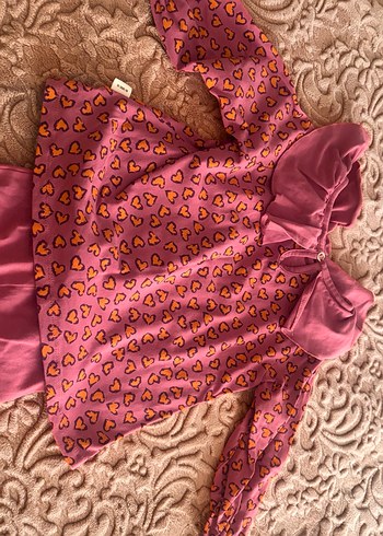 Uzun Kollu Fırfırlı Bebek Kız Takımı - Görsel 4