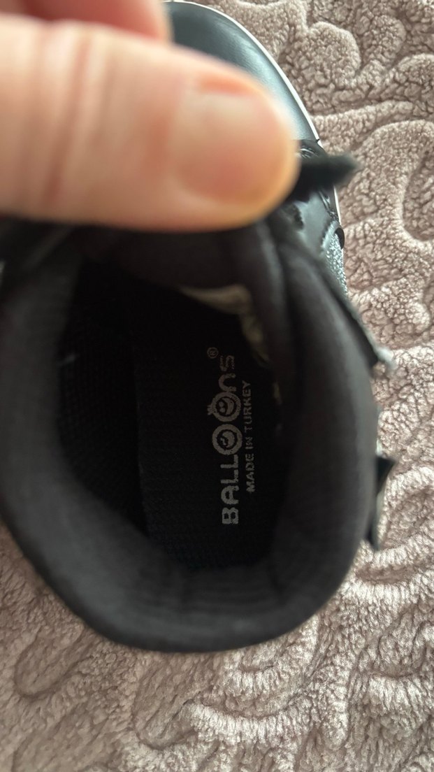 Kız Çocuk Siyah Cırt Cırtlı Spor Ayakkabı - Görsel 5