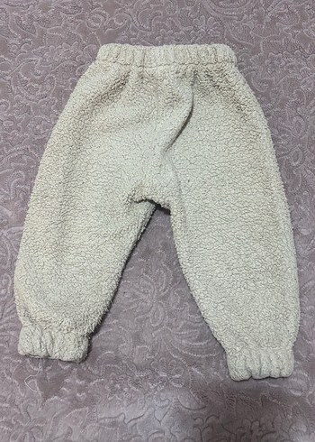 Bej Polarlı Rahat Pantolon - Görsel 3