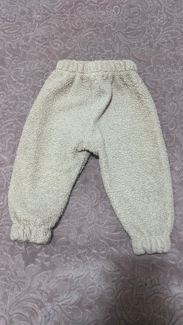 Bej Polarlı Rahat Pantolon - Görsel 3