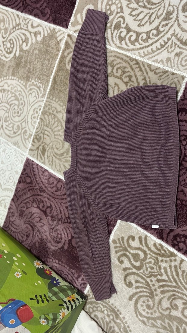 Mor Basic Kız Çocuk Örgü Kazak - Görsel 3