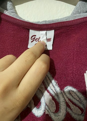 Bordo Fermuarlı Erkek Sweatshirt Kapüşonlu - Görsel 4