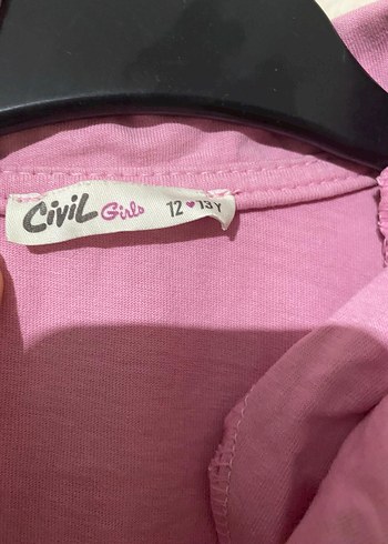 Kız Çocuk Pembe Uzun Kollu Pamuklu Gömlek - Görsel 2