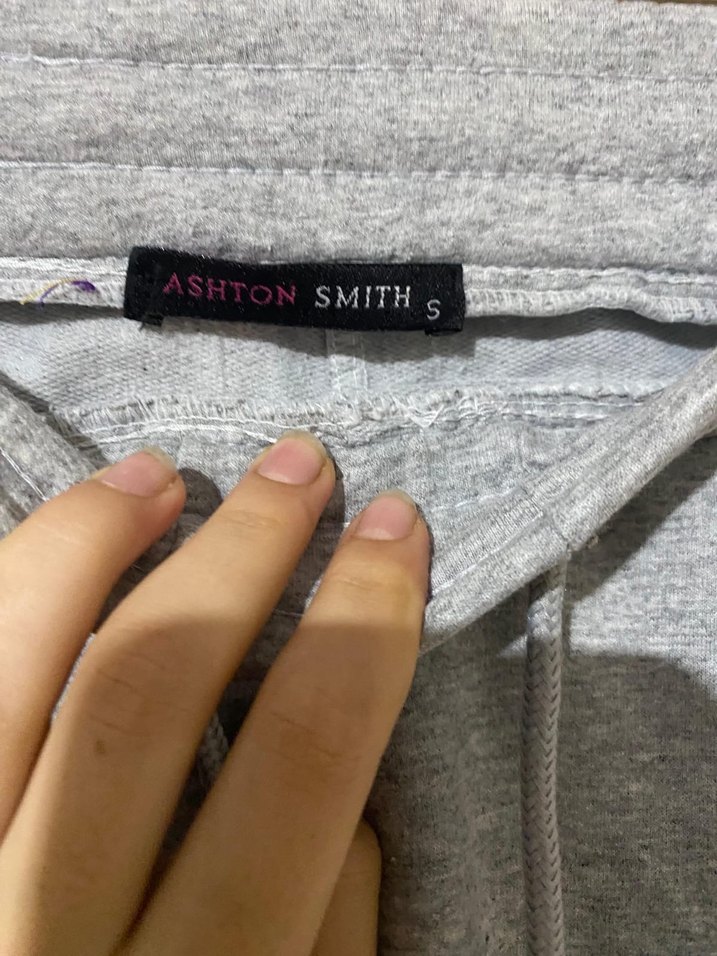 Düğmeli Gri Kadın Eşofman Altı - Görsel 2