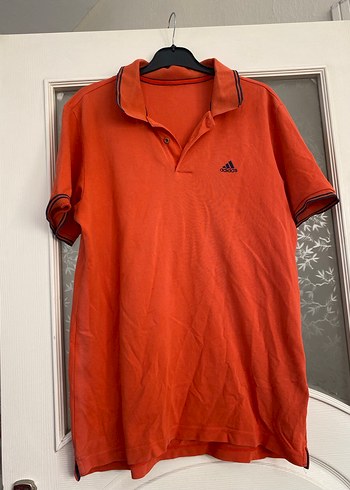 Turuncu Adidas Kısa Kollu Polo Tişört - Görsel 2