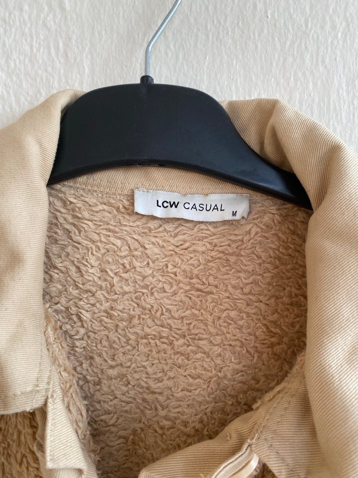 Düğmeli Bej Kadın Midi Kaban - Görsel 3