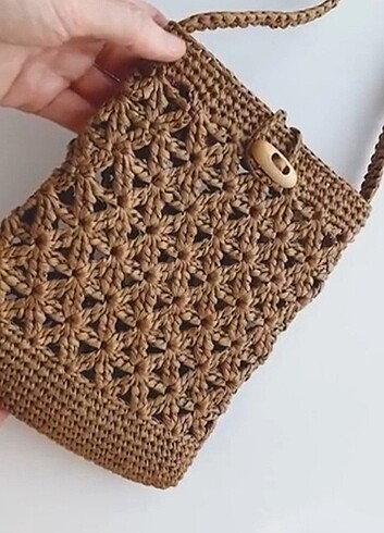  Beden camel Renk Telefon cantasi