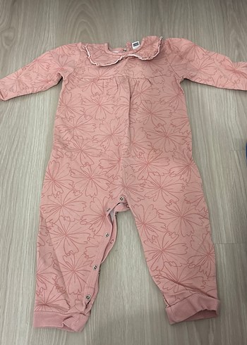Dantel Detaylı Pembe Bebek Tulum