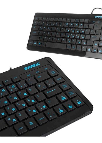 Everest Mavi Kablolu Klavye - Görsel 2