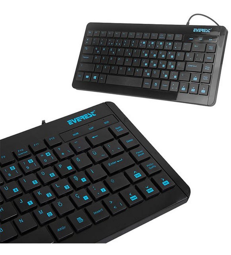 Everest Mavi Kablolu Klavye - Görsel 2