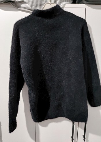 Fularlı Rahat Örgü Kadın Kazak - Görsel 6