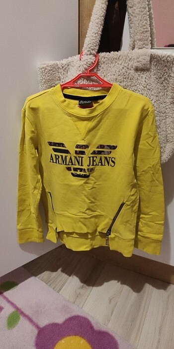 6 Yaş Beden sarı Renk Sweatshirt 