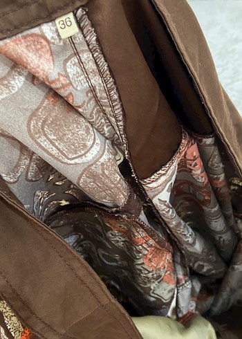 Desenli Kahverengi Erkek Mayo Şort - Görsel 3