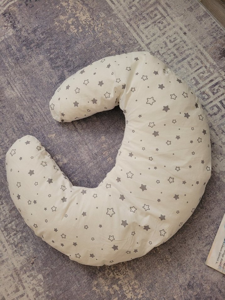 Gri Desenli Emzirme ve Hamilelik Yastığı - Görsel 3
