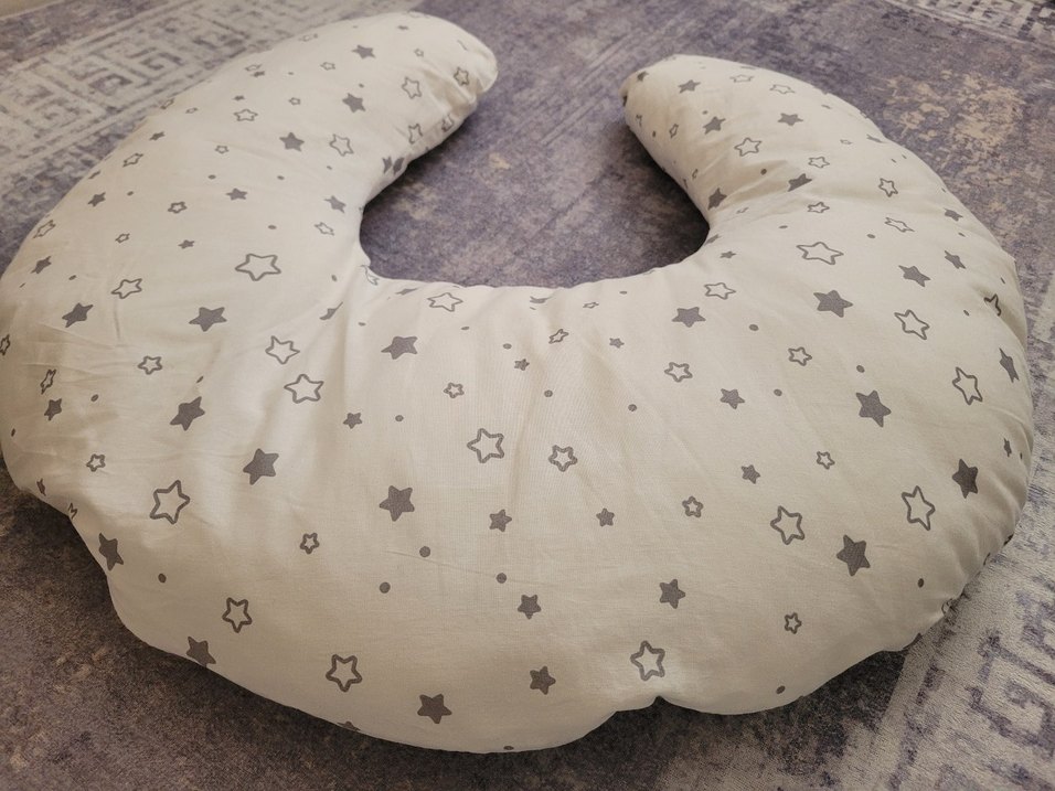 Gri Desenli Emzirme ve Hamilelik Yastığı - Görsel 2